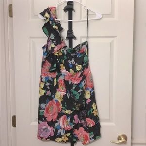 NWT One shoulder Sugarlips floral dress